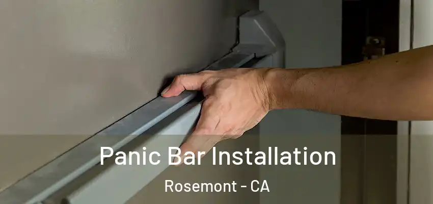  Panic Bar Installation Rosemont - CA