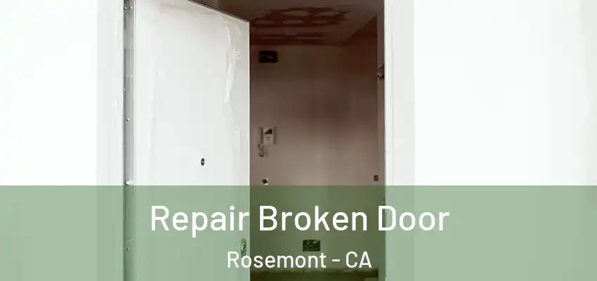 Repair Broken Door Rosemont - CA